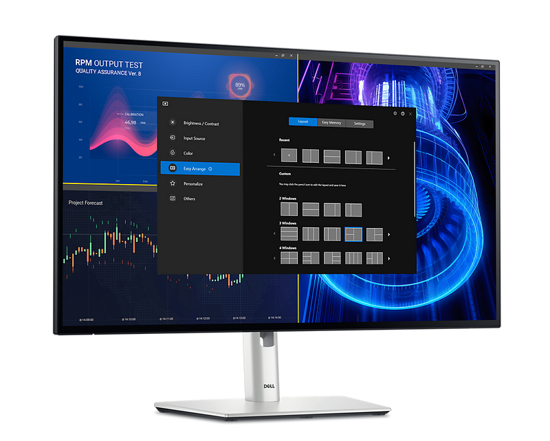 27" Dell UltraSharp U2724DE - 2560x1440 (QHD) - 120Hz - IPS - 90W USB-C