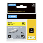 DYMO® Original IND-Heißschrumpfschlauch für Rhino 6000+, Polyolefin - schwarz auf gelb