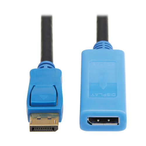 Eaton Tripp Lite Series DisplayPort Verlängerung Kabel mit Active Repeater and Latching Verbinder (M/F), 8K 60 Hz, HDR,