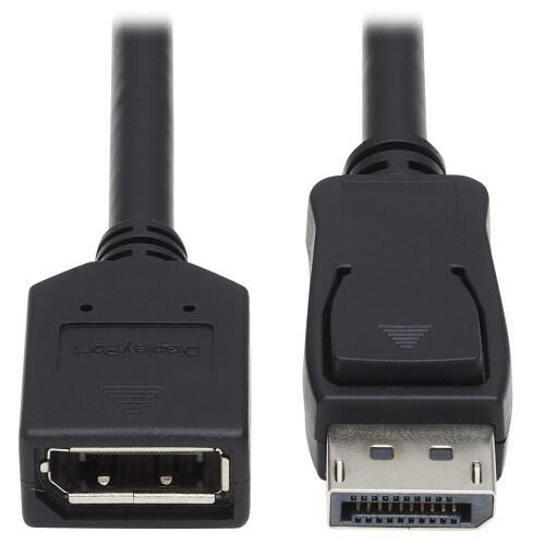 Eaton Tripp Lite Series DisplayPort Verlängerung Kabel mit Latch, 4K @ 60 Hz, HDCP 2.2 (M/F), 15 ft. (4.57 m)