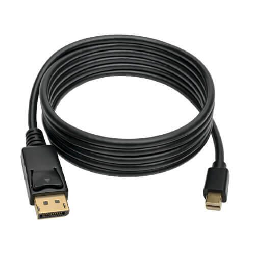 Eaton Tripp Lite Series Mini DisplayPort zu DisplayPort Adapterkabel (Stecker/Stecker), 4K 60 Hz, Schwarz, 6 ft. (1.8 m)
