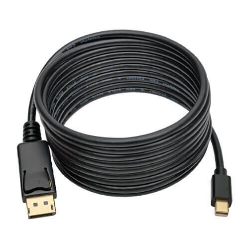 Eaton Tripp Lite Series Mini DisplayPort zu DisplayPort Adapterkabel (Stecker/Stecker), 4K 60 Hz, Schwarz, 10 ft. (3.1 m