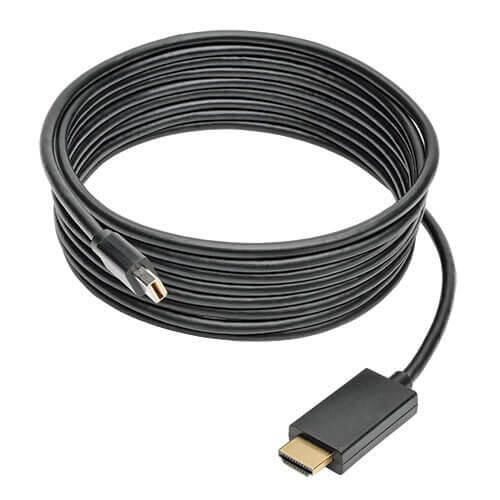 Eaton Tripp Lite Series Mini DisplayPort zu HDMI Active Adapterkabel (Stecker/Stecker), 1080p, 12 ft. (3.7 m)