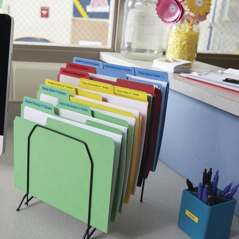 DYMO® Original D1-Schriftband für LabelManager™ 12mm x 7m - Polyester, wieder ablösbar - schwarz auf grün