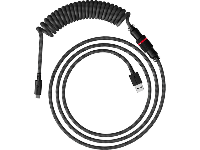 HyperX USB-C Spiralkabel grau-schwarz
