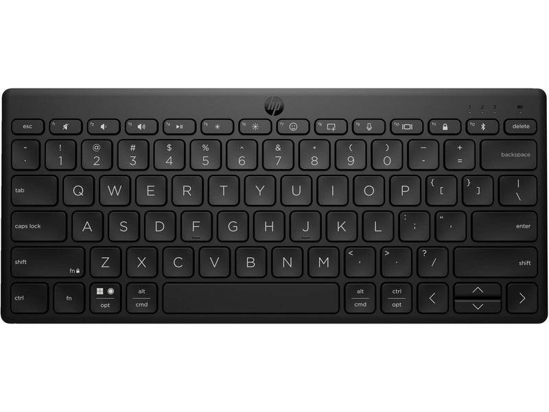 HP 355 Kompakte Bluetooth-Tastatur für mehrere Geräte, Schwarz