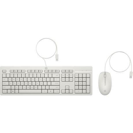 HP 225 Kabelgebundene Tastatur Maus Set weiß
