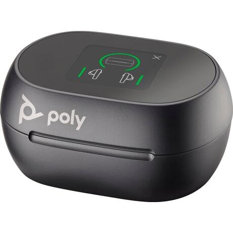 Poly Voyager Free 60+ UC Carbon schwarz Earbuds +BT700 USB-C Adapter +Touchscreen-Ladeetui