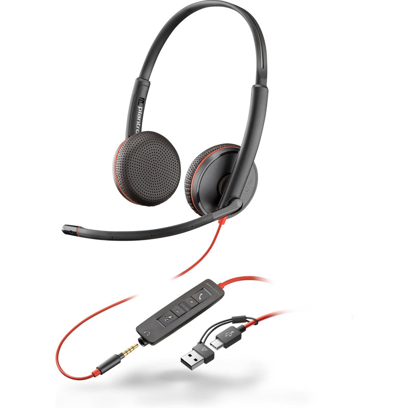 Poly Blackwire 3225 Stereo Headset On-Ear
