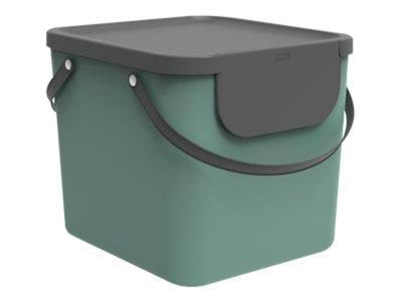 rotho Albula - recycling bin - 40 L - plastic - mistletoe green