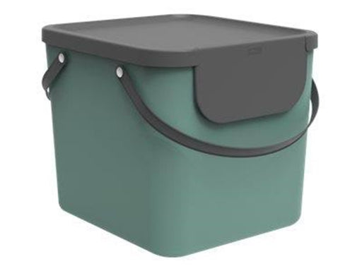 rotho Albula - recycling bin - 40 L - plastic - mistletoe green