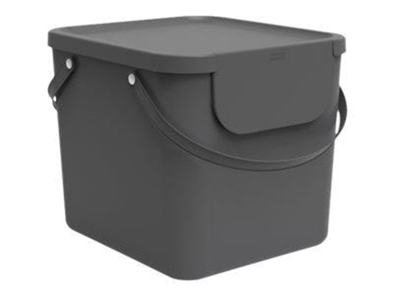 rotho Albula - rubbish bin - 40 L - plastic - antracite