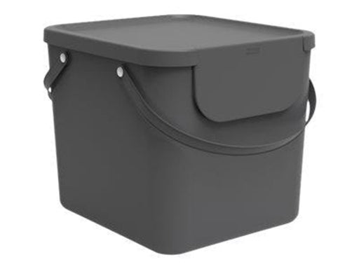 rotho Albula - rubbish bin - 40 L - plastic - antracite