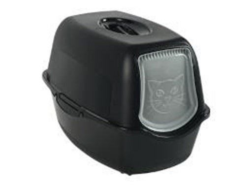 rotho Bailey Hooded litter box Black