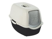rotho Bailey Hooded litter box Black, White