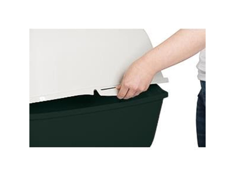 rotho Bailey Hooded litter box Black, White