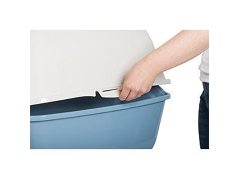 rotho Bailey Hooded litter box Blue, White