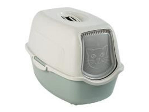 rotho Bailey Hooded litter box Green, White