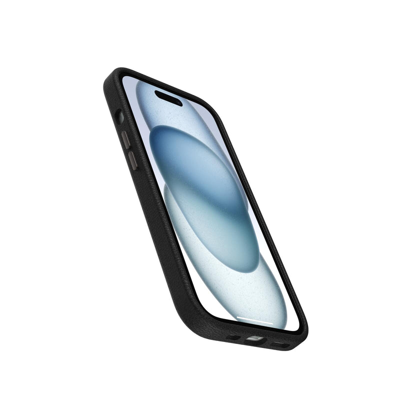 OtterBox Symmetry Cactus Leather für Apple iPhone 15 Noir Ash - black