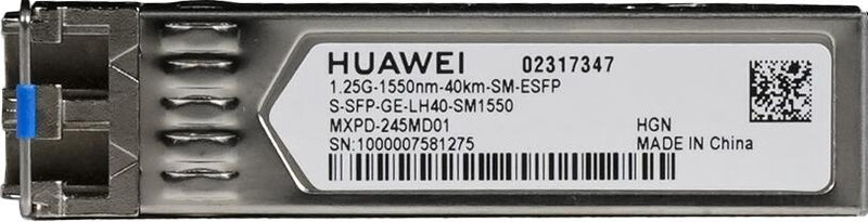 Huawei eKit Transceiver S-SFP-GE-LH40-SM1550 Single-Mode 1G eSFP LC 40km