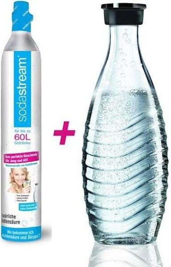 Sodastream Reservezylinder 60 L + 1 Glaskaraffe