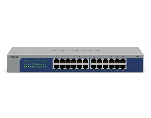 Netgear GS524-300EUS Unmanaged Gigabit-Ethernet-Switch mit 24 Ports
