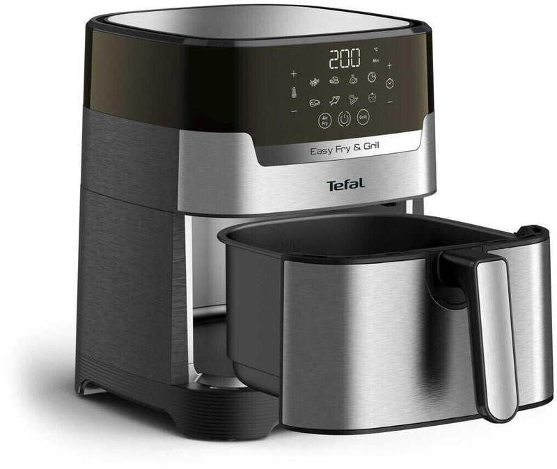Tefal Easy Fry & Grill XL Deluxe Heißluftfritteuse, 4,2L, schwarz/silber