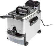 Tefal Oleoclean Compact Fritteuse, 2L, silber/schwarz
