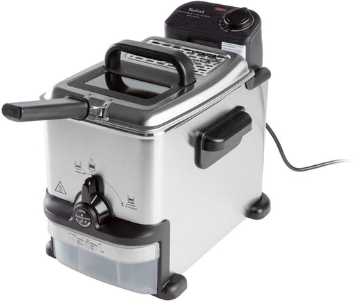 Tefal Oleoclean Compact Fritteuse, 2L, silber/schwarz