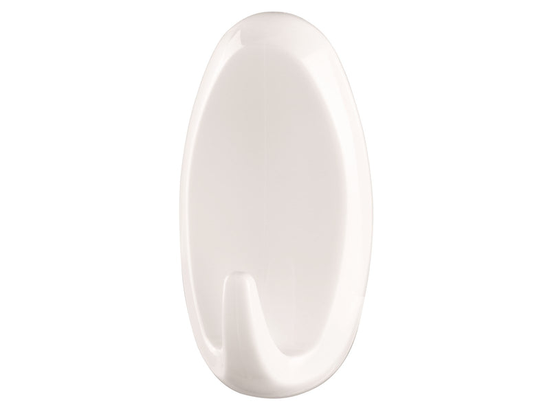 tesa Powerstrips Hooks Large Oval self-adhesive White