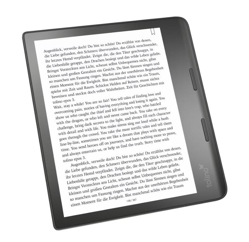 tolino Epos 3 32GB, Schwarz - eBook-Reader