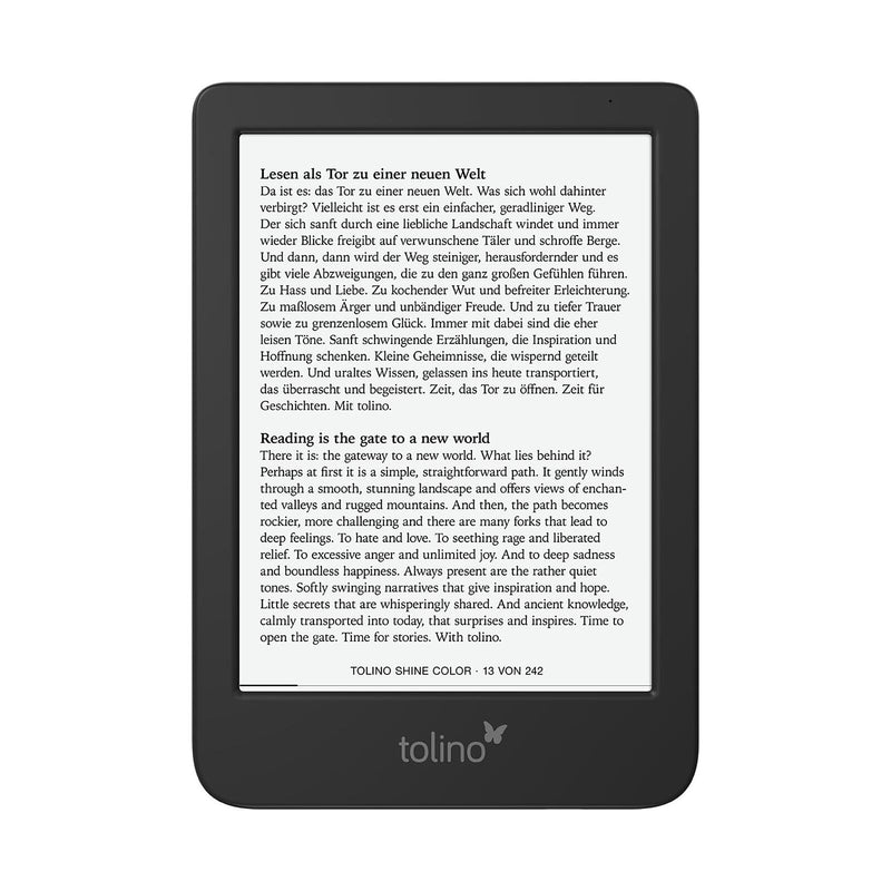 tolino shine color - Schwarz, eBook-Reader
