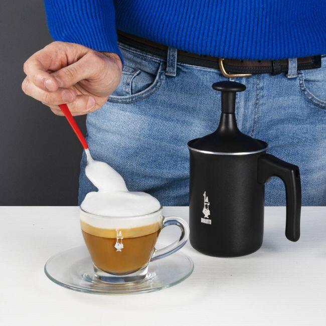Bialetti Tutto Crema - Manueller Milchaufschäumer - für 3 Tassen