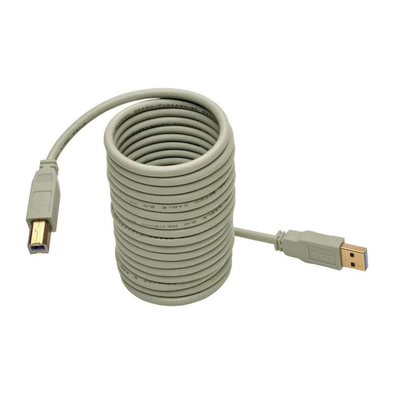 Eaton Tripp Lite Series USB 2.0 A/B Kabel (Stecker/Stecker), Beige, 10 ft. (3.05 m)