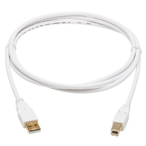 Eaton Tripp Lite Series Safe-IT USB-A zu USB-B Antibacterial Kabel (Stecker/Stecker), USB 2.0, Weiß, 6-ft. (1.83 m)