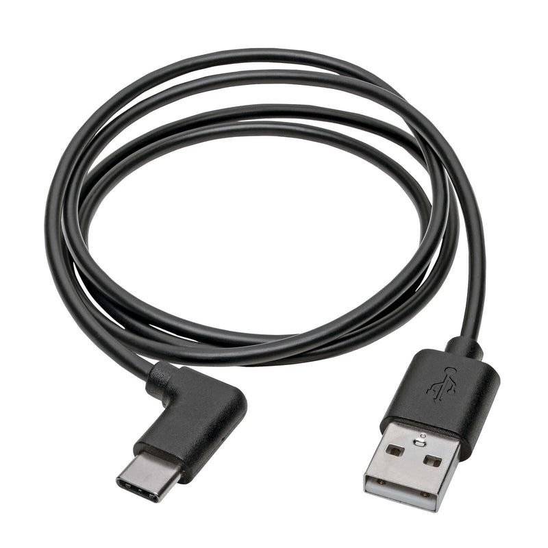 Eaton Tripp Lite Series USB-A zu USB-C Kabel, Right-Angle USB-C, USB 2.0, Thunderbolt 3 Compatible, (Stecker/Stecker), 3