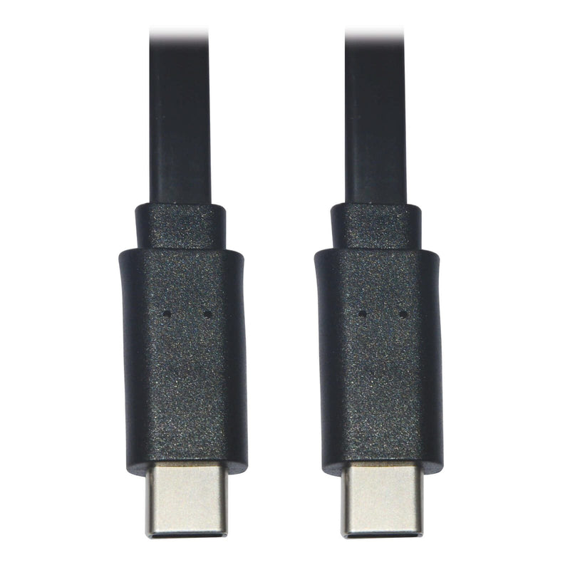 Eaton Tripp Lite Series USB-C Flat Kabel (Stecker/Stecker), USB 2.0, Thunderbolt 3, Schwarz, 3 ft. (0.91 m)