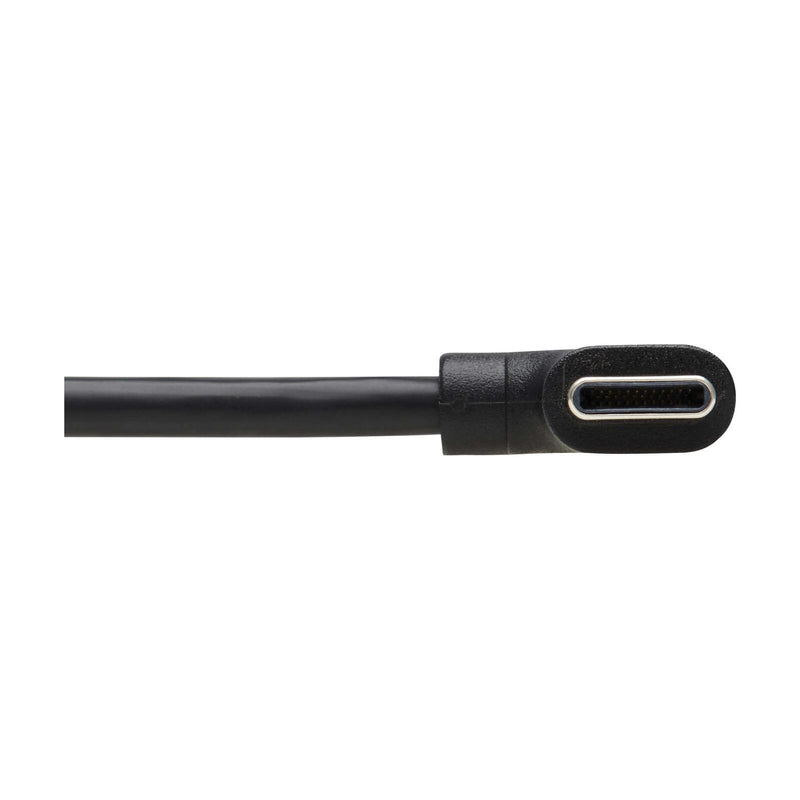 Eaton Tripp Lite Series USB-C Kabel (Stecker/Stecker) - USB 2.0, Thunderbolt 3, 60W PD Charging, Right-Angle Plug, Schwa