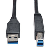 Eaton Tripp Lite Series USB 3.0 SuperSpeed Device Kabel (AB Stecker/Stecker) Schwarz, 10 ft. (3.05 m)