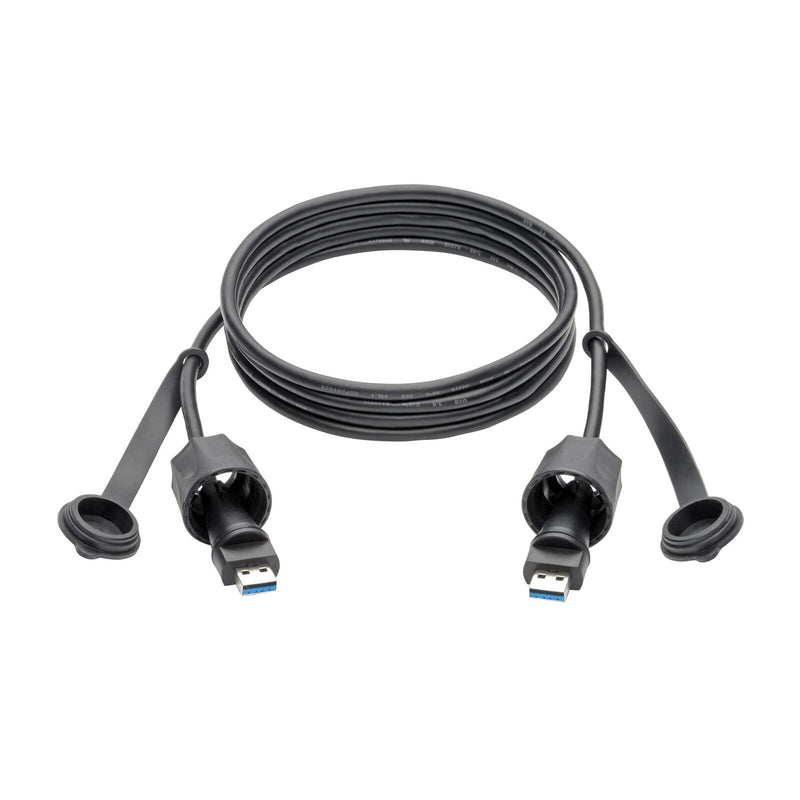 Eaton Tripp Lite Series USB-A Male zu USB-A Male Kabel, SuperSpeed, 3.0/3.1, Industrial, 6 ft. (1.83 m) - IP68, Shielded