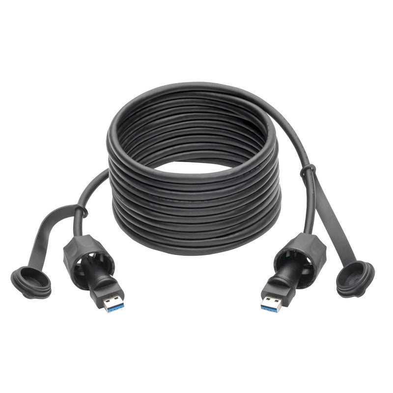 Eaton Tripp Lite Series USB-A Male zu USB-A Male Kabel, SuperSpeed, 3.0/3.1, Industrial, 13 ft. (3.96 m) - IP68, Shielde