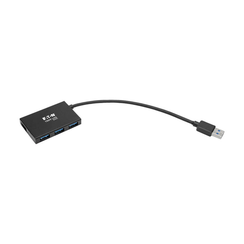 Eaton Tripp Lite Series 4-Port USB 3.0 SuperSpeed Slim Hub, 5 Gbps - 4 xUSB-A , Portable, Aluminum