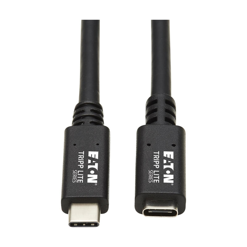Eaton Tripp Lite Series USB-C Verlängerung Kabel (M/F) - USB 3.2 Gen 1 (5 Gbps), Thunderbolt 3 Compatible, Schwarz, 3 ft