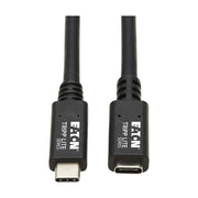 Eaton Tripp Lite Series USB-C Verlängerung Kabel (M/F) - USB 3.2 Gen 1 (5 Gbps), Thunderbolt 3 Compatible, Schwarz, 6 ft