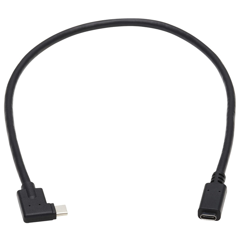 Eaton Tripp Lite Series USB-C Verlängerung Kabel (M/F) - USB 3.2 Gen 2 (10Gbps), Thunderbolt 3 Compatible, Right-Angle P