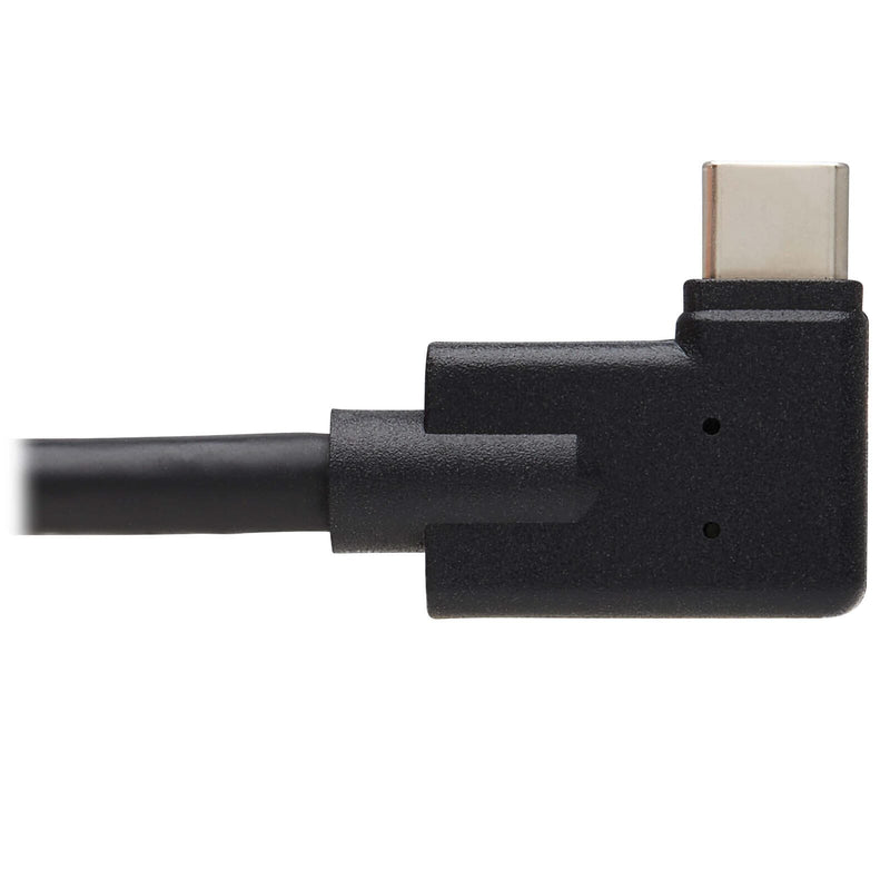 Eaton Tripp Lite Series USB-C Verlängerung Kabel (M/F) - USB 3.2 Gen 2 (10Gbps), Thunderbolt 3 Compatible, Right-Angle P