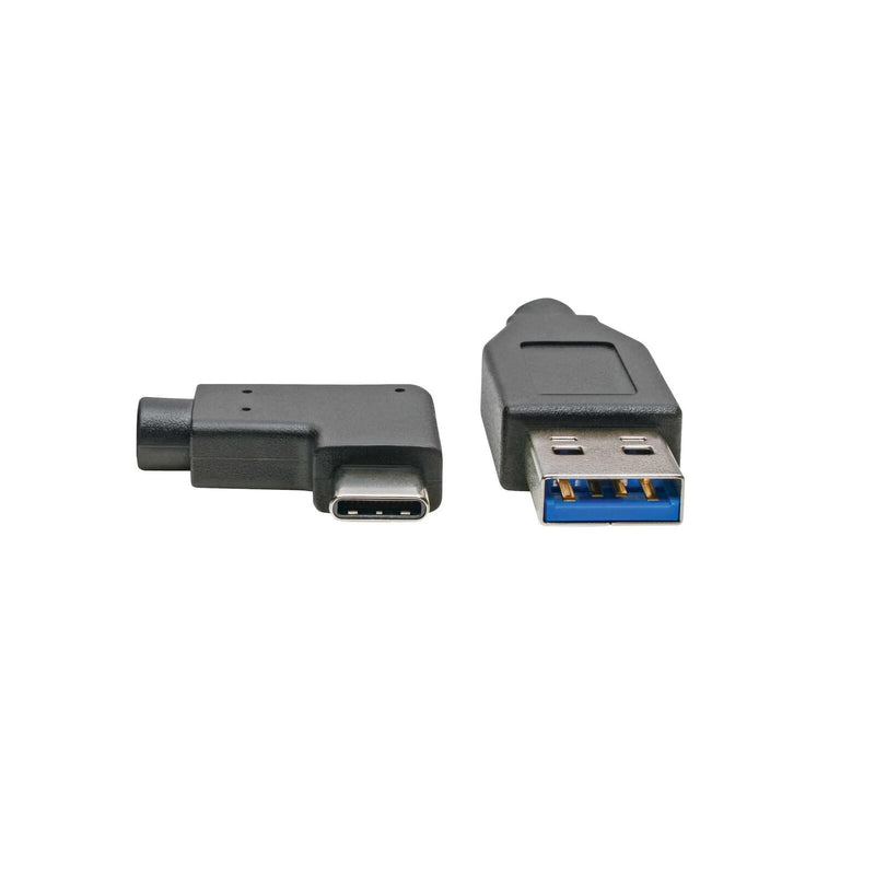 Eaton Tripp Lite Series USB-C zu USB-A Kabel (Stecker/Stecker), Right-Angle C, USB 3.1 Gen 1 (5 Gbps), Thunderbolt 3 Com
