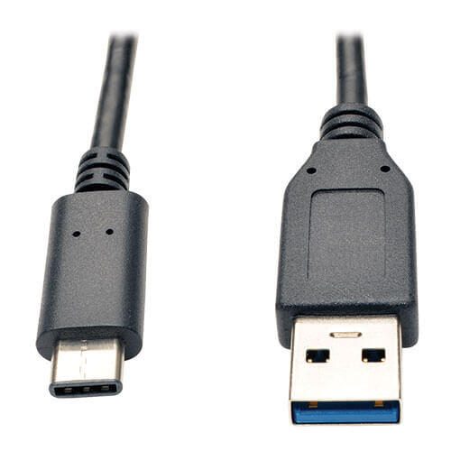Eaton Tripp Lite Series USB-C zu USB-A Kabel (Stecker/Stecker), USB 3.1 Gen 2 (10 Gbps), Thunderbolt 3 Compatible, 3 ft.
