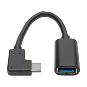 Eaton Tripp Lite Series USB-C zu USB-A Adapter (M/F), Right-Angle C, USB 3.1 Gen 1 (5 Gbps), Thunderbolt 3 Compatible, 6