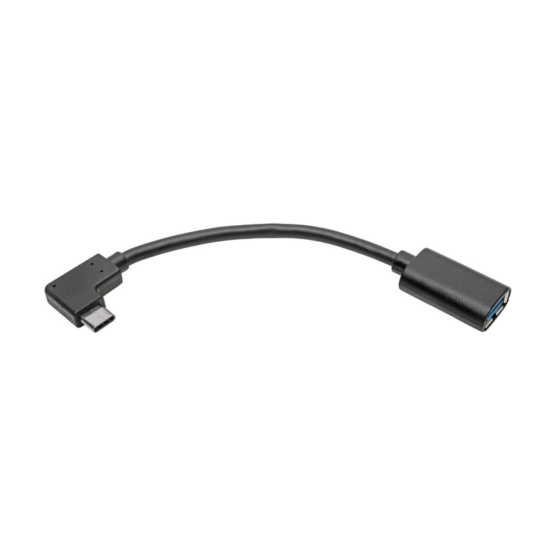 Eaton Tripp Lite Series USB-C zu USB-A Adapter (M/F), Right-Angle C, USB 3.1 Gen 1 (5 Gbps), Thunderbolt 3 Compatible, 6